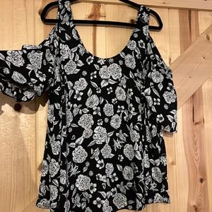 Worn once- Torrid shoulderless blouse. Size 2